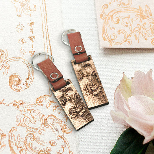 Wood Engrave Keychain